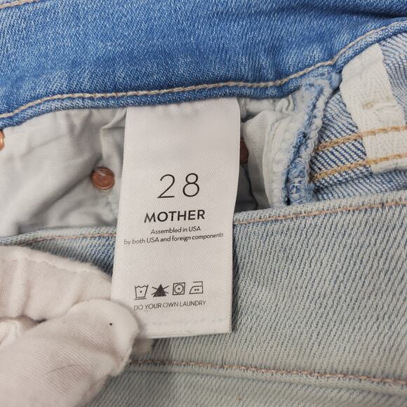 Mother The Insider Crop Step Fray High Rise Bootcut Jeans Sexico Mexico Size 28 - Picture 10 of 12